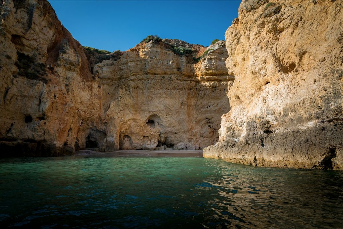 Klippeformasjoner ved Ponta da Piedade i Algarve