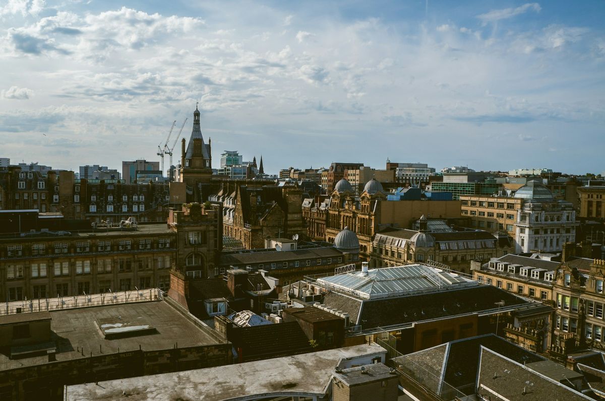 Glasgow sentrum og arkitektur
