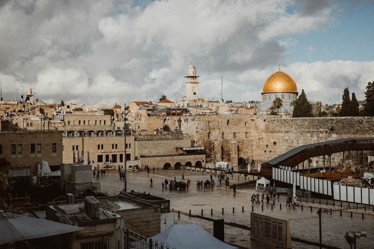 Gamlebyen i Jerusalem med Klippemoskeen