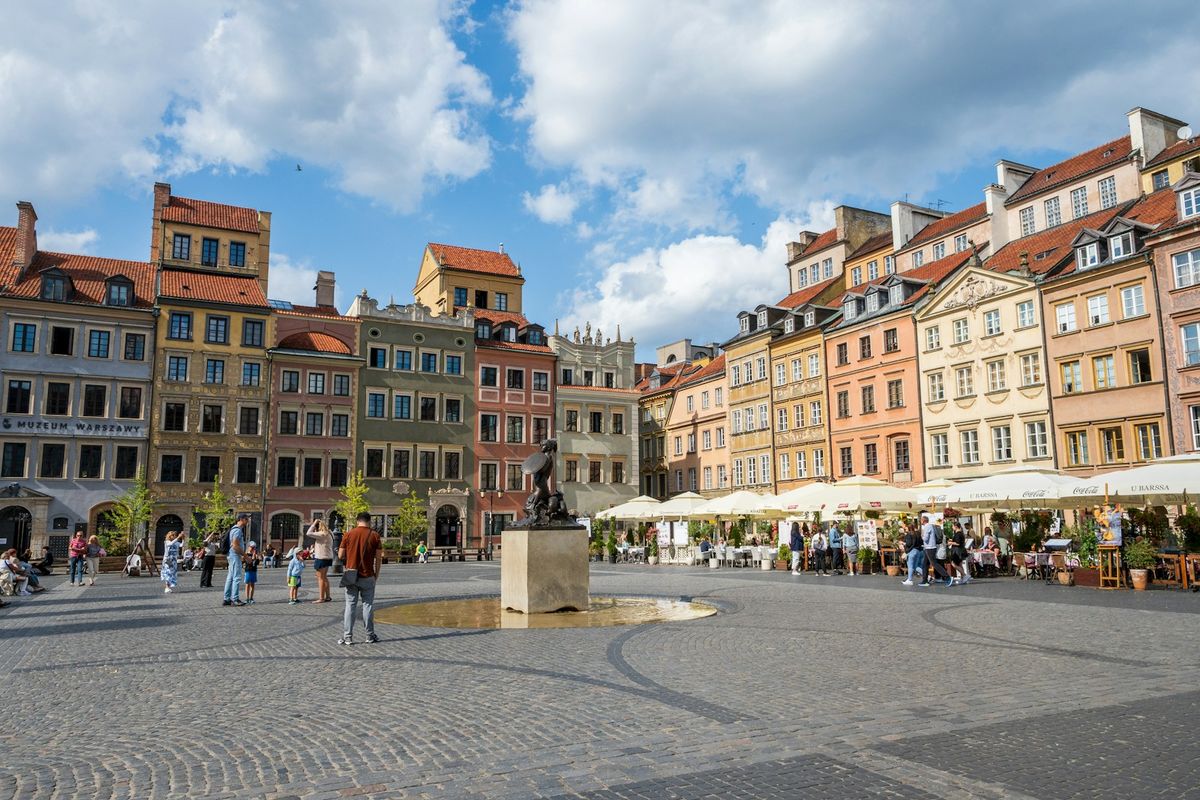 Hovedtorget i gamlebyen i Krakow