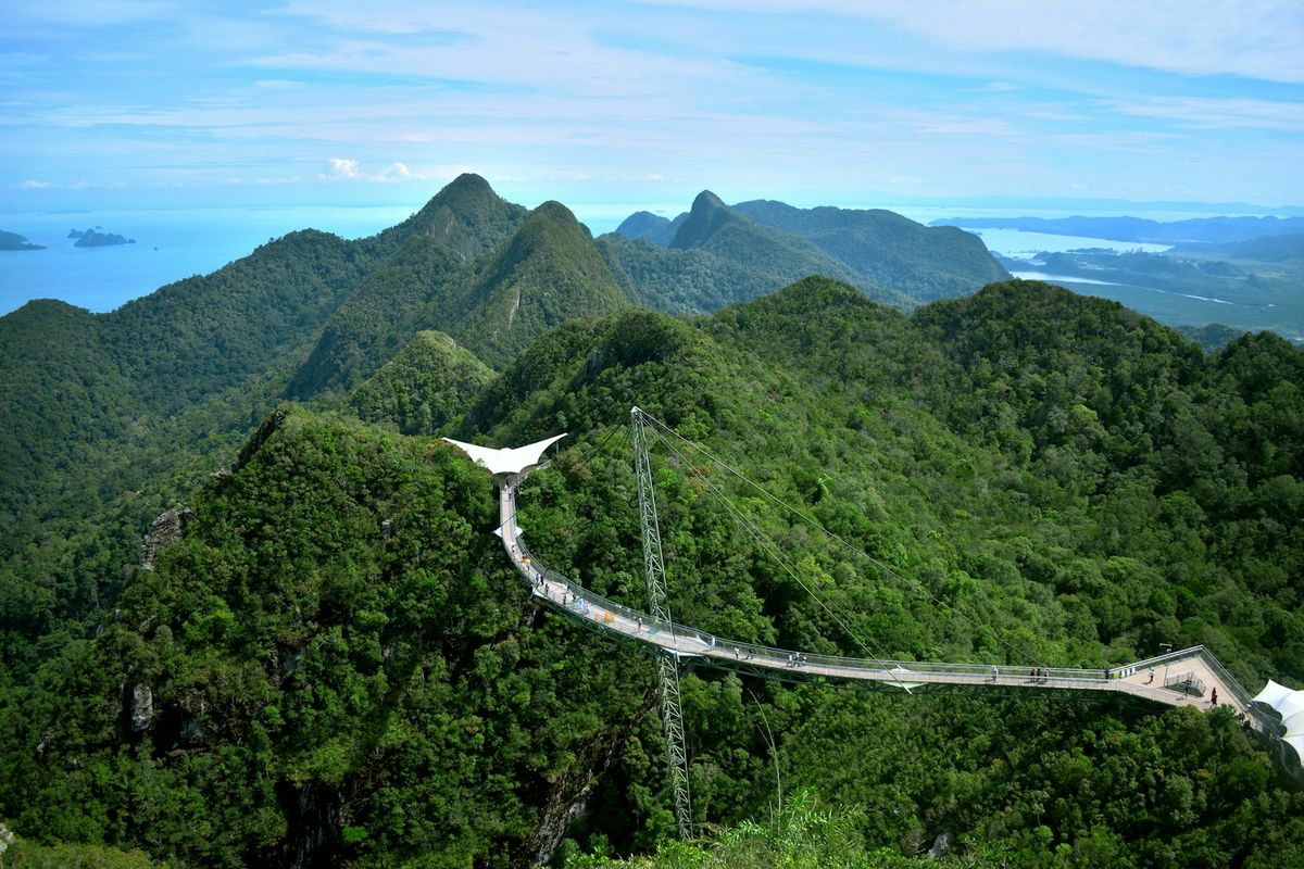 Langkawi med frodig fjellandskap