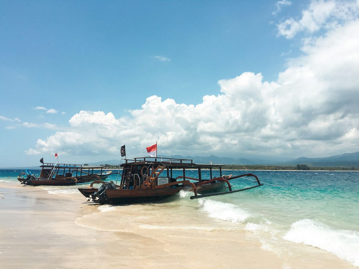 Strand på Lombok