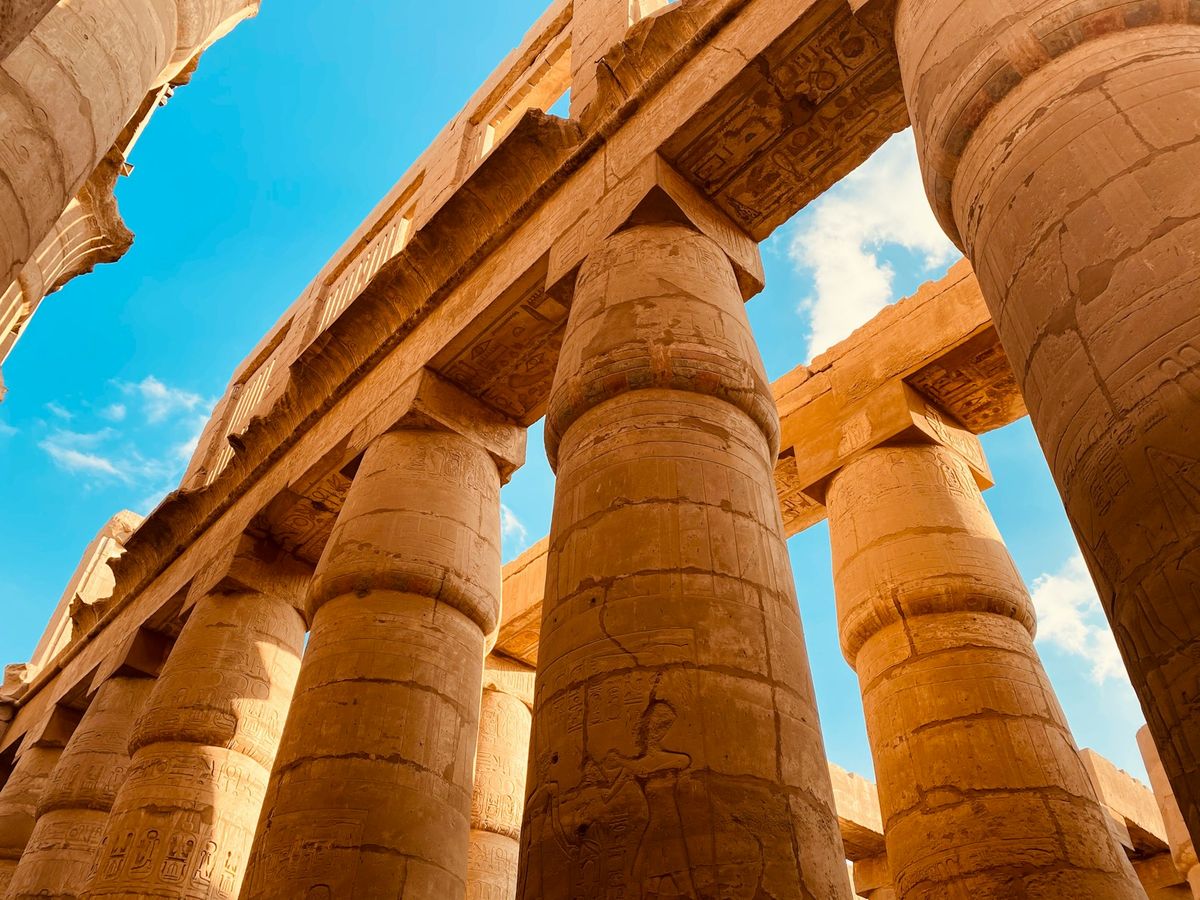 Soylene i Karnak-tempelet i Luxor i Egypt