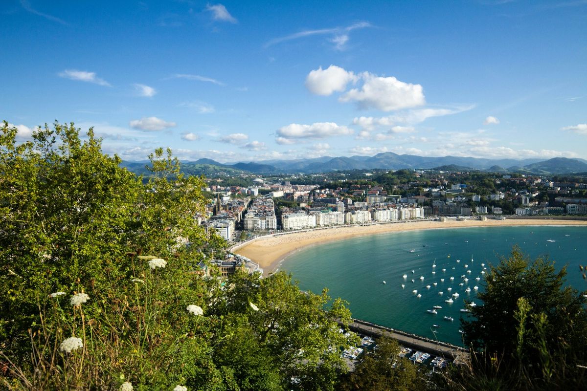 La Concha-bukten i San Sebastian