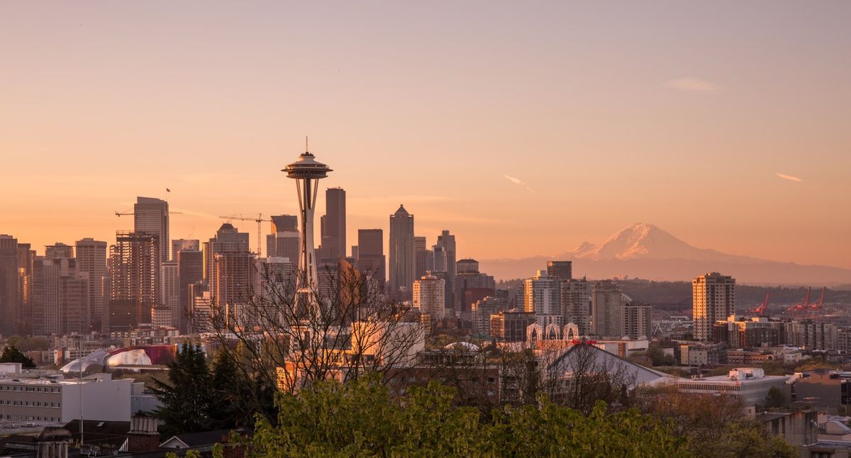 Seattles skyline med Space Needle