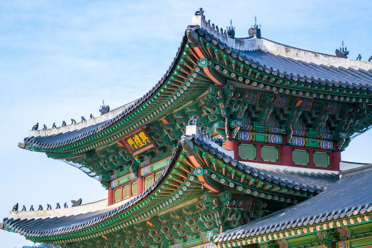 Gyeongbokgung-palasset i Seoul
