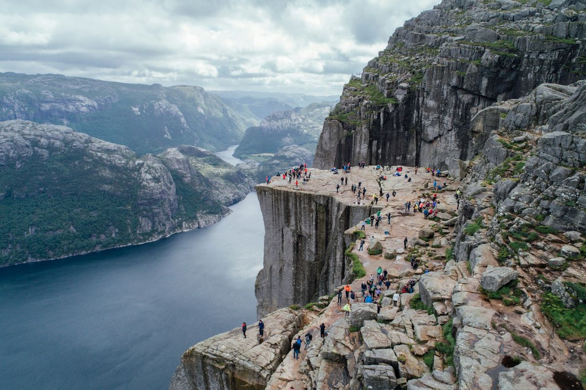 Preikestolen-platået over Lysefjorden