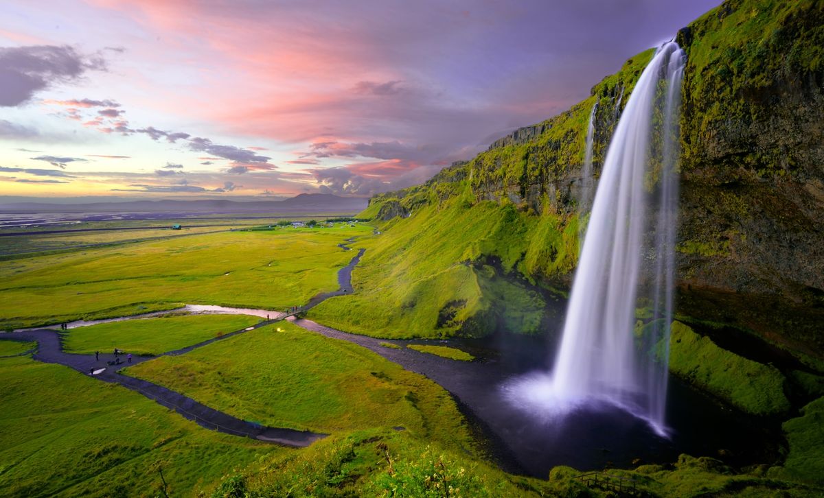 Fossefall pa Island